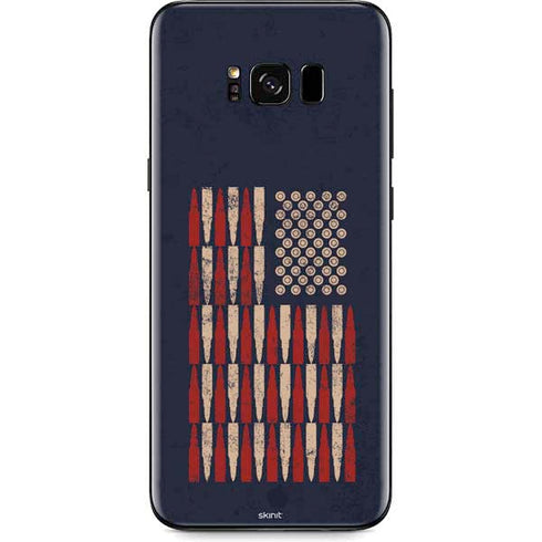 Blue Bullet American Flag Galaxy S8 Plus Skin